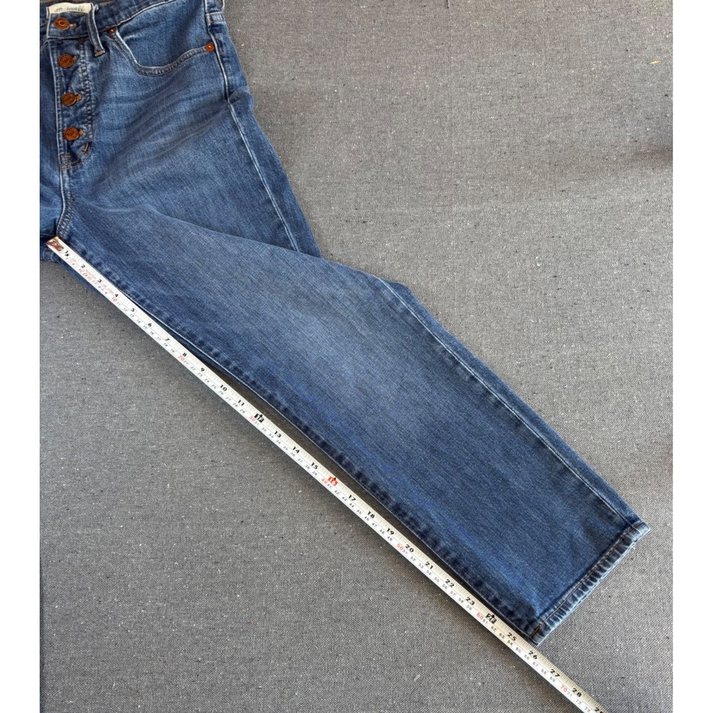 Madewell The Perfect Vintage Crop Jean Womens 28 Excellent Button Fly High Rise - Picture 8 of 9